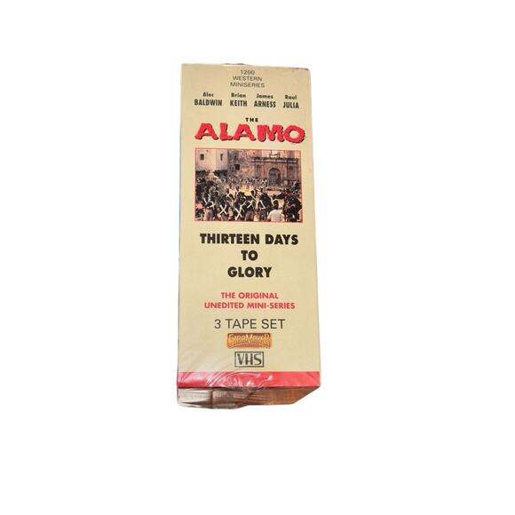 The Alamo Thirteen Days to Glory VHS 3 Tape Set Factory Sealed Mini Series NEW - Picture 4 of 6